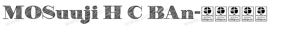 MOSuuji H C BAn字体转换